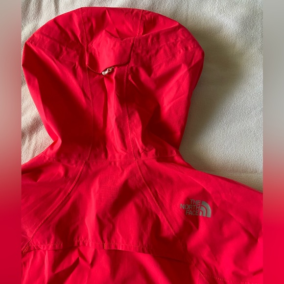 Bright Coral North Face Windbreaker Jacket - Picture 6 of 8